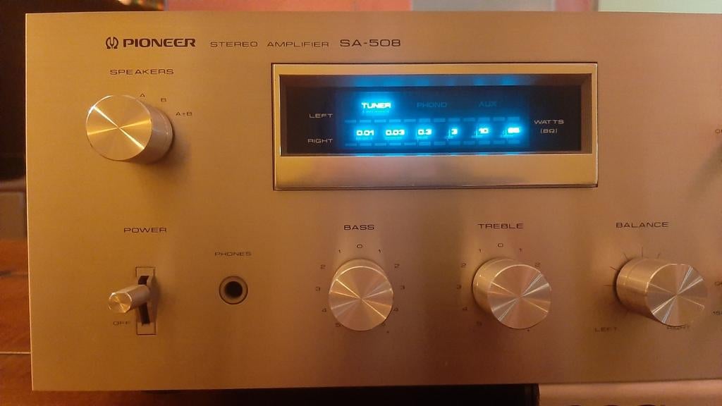 Pioneer SA-508 Stereo Versterker - Vintage Audio, Audio, Tv en Foto, Versterkers en Receivers, Ophalen of Verzenden, Zo goed als nieuw