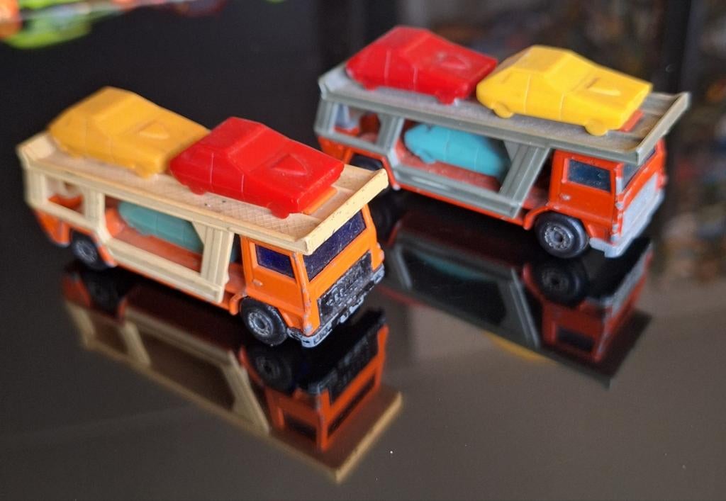 2x matchbox car transporter no41 / 1978, Ophalen of Verzenden, Gebruikt, Bus of Vrachtwagen