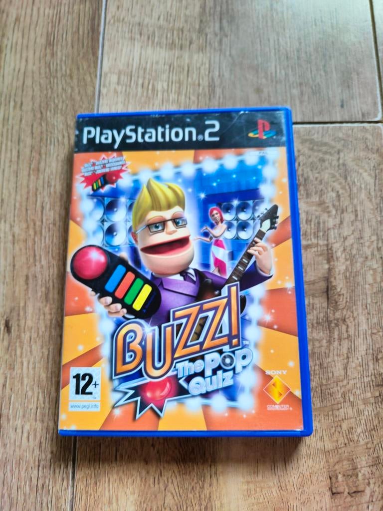 PS2 spel - Buzz! the Pop Quiz, Puzzel en Educatief, 1 speler, Ophalen of Verzenden, Zo goed als nieuw