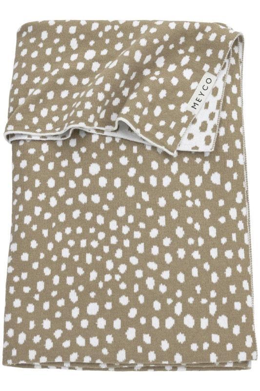 Meyco wiegdeken cheetah taupe, Kinderen en Baby's, Dekens, Slaapzakjes en Inbakerproducten, Nieuw, Deken, 85 tot 100 cm, Ophalen of Verzenden