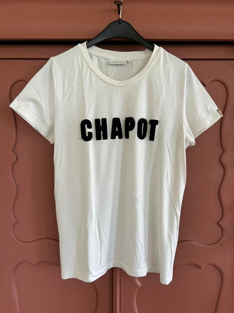 Fabienne Chapot wit shirt maat L, Ophalen of Verzenden, Zo goed als nieuw, Wit, Korte mouw