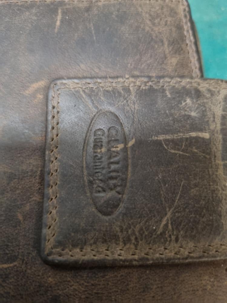 heren portemonee bruin leer, Sieraden, Tassen en Uiterlijk, Portemonnees, Ophalen of Verzenden, 'T Olde Gre-j, Info@toldegrej.nl