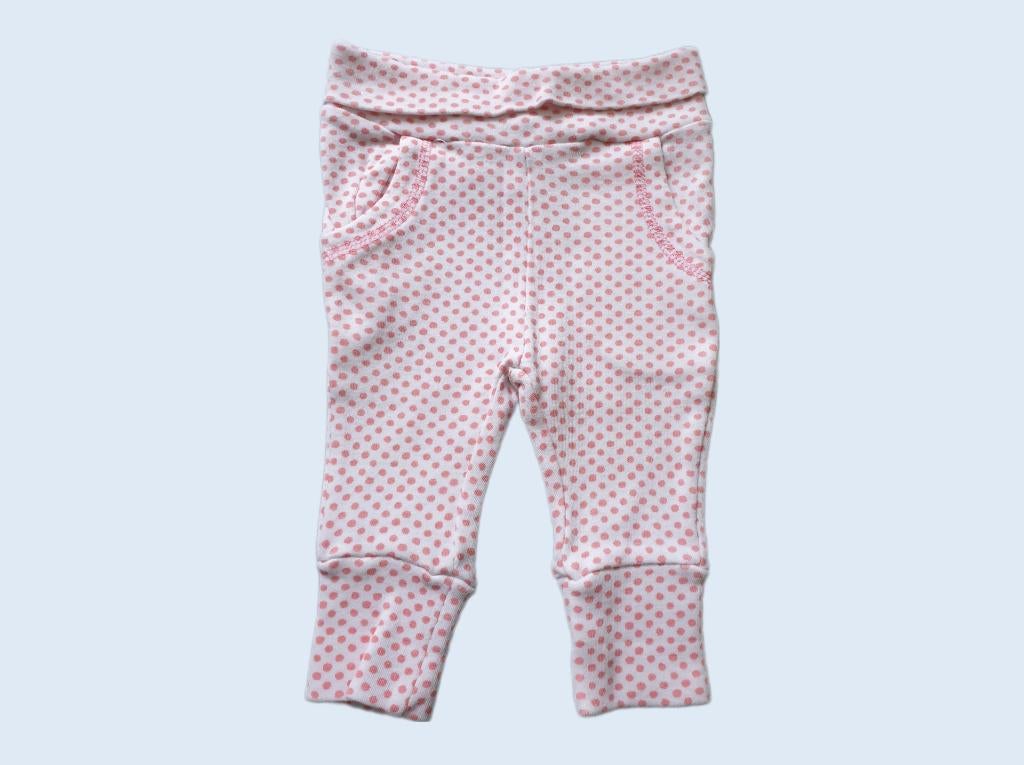 BD COLLECTION witte broekje met roze stippen mt 56 ~ TH2094, Kinderen en Baby's, Babykleding | Maat 56, BD Collection, Gebruikt