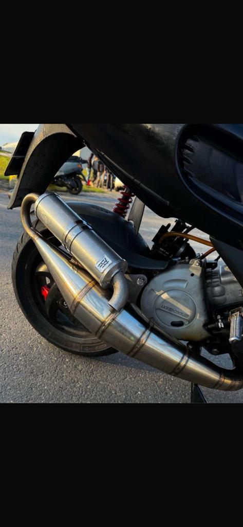 HT Torque terugloop 180cc nieuw staat, Ophalen of Verzenden, Zo goed als nieuw, Uitlaat, Piaggio