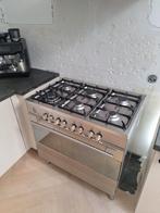 Boretti M-System Fornuis 6-pits met oven en accessoires, Ophalen, Gebruikt, 60 cm of meer, Gas