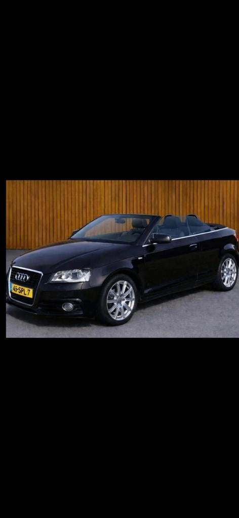 Audi A3 cabriolet S-line uitvoering 1.2 tfsi, Auto's, Audi, Voorwielaandrijving, Euro 5, Zwart, 4 cilinders