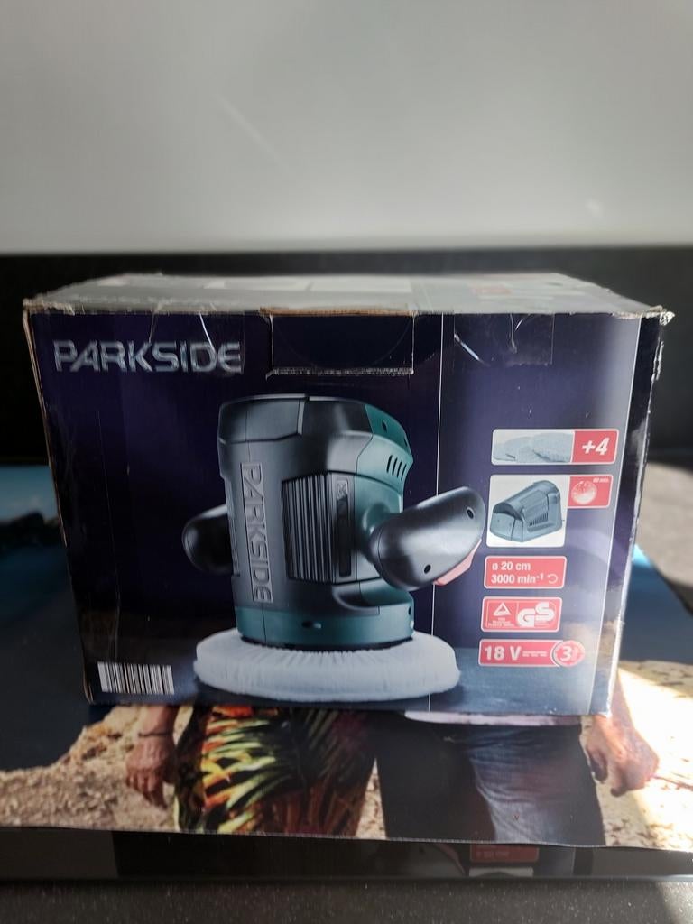 Parkside Accu Polijstmachine/Schuurmachine 18V, Ophalen of Verzenden, Nieuw, Minder dan 600 watt, Excentrische schuurmachine