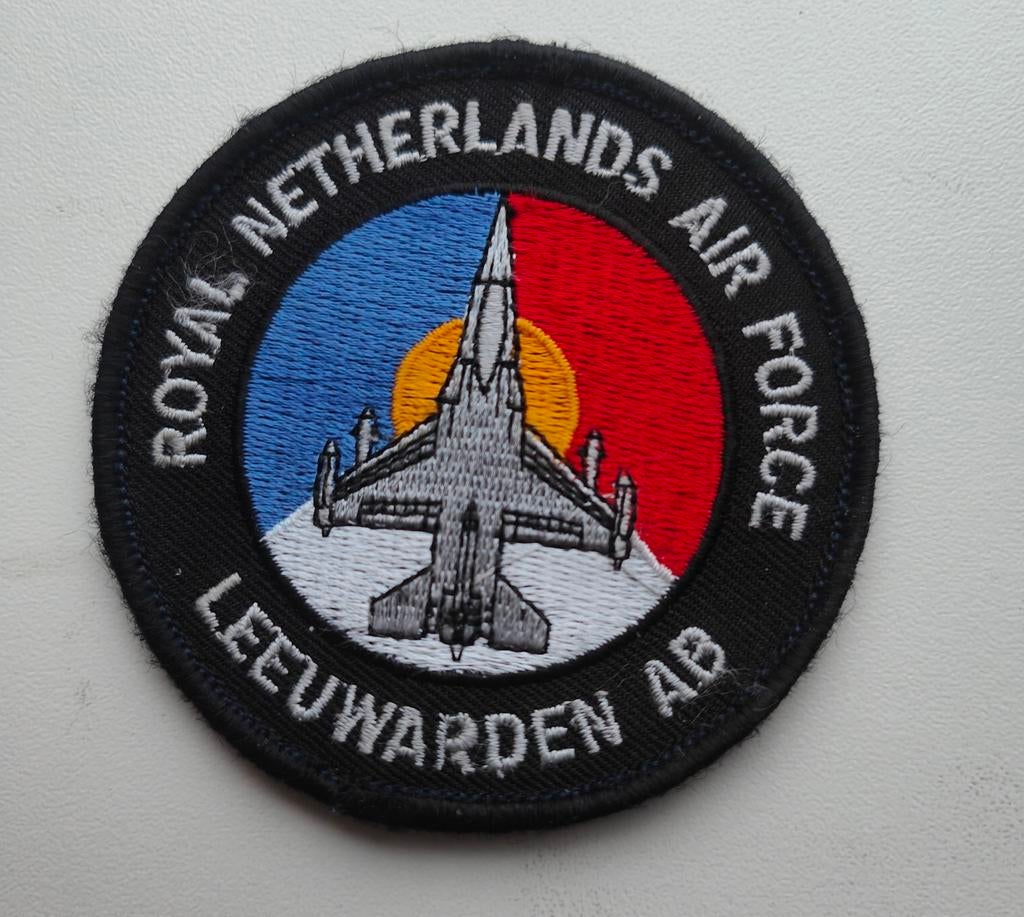 Royal Netherlands Air Force Leeuwarden AB Patch, Ophalen of Verzenden, Luchtmacht, Nederland, Embleem of Badge