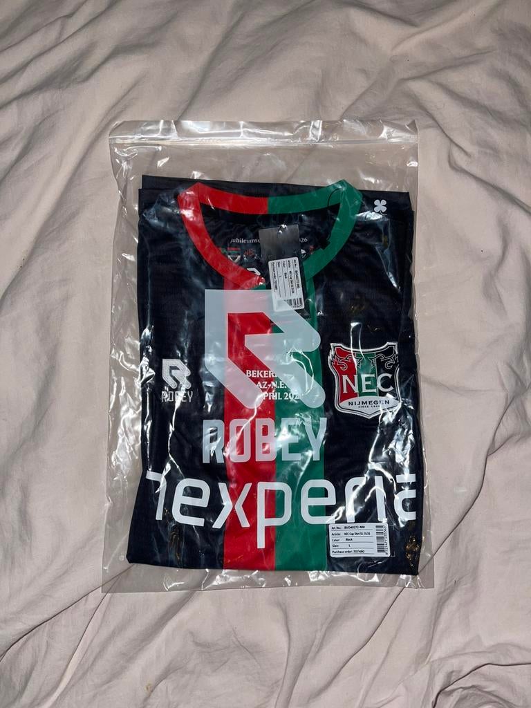 Bekerfinale shirt NEC maat L, Ophalen of Verzenden, Nieuw, Maat 52/54 (L), Zwart