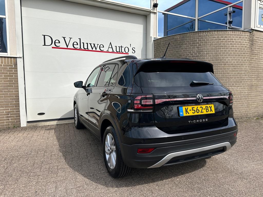 Volkswagen T-Cross 1.0 TSI Life|Adaptive|Navi|1e eig|NL-auto, Gebruikt, Euro 6, 95 pk, Zwart
