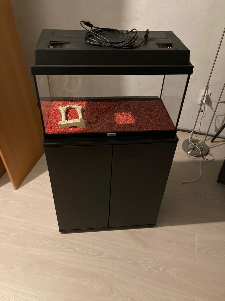 Juwel monolux 60 aquarium met zwarte aquariumkast, Dieren en Toebehoren, Ophalen of Verzenden, Zo goed als nieuw
