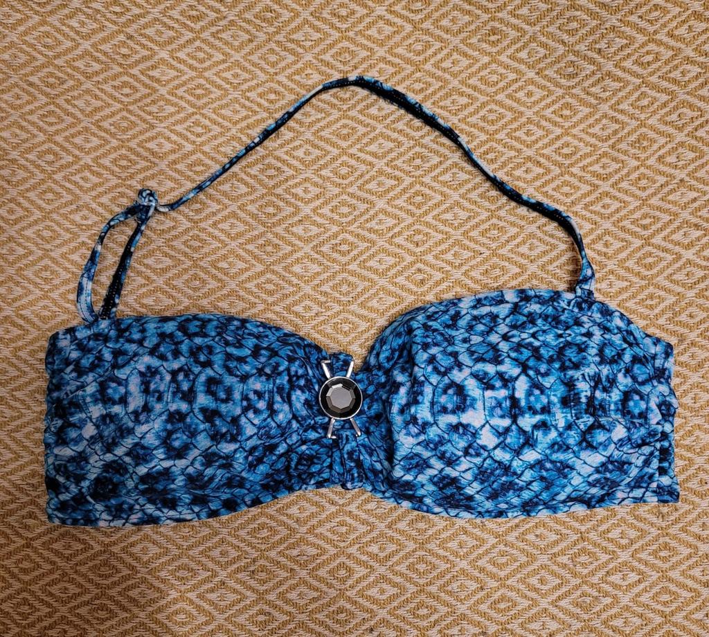 Beachwave Bandeau Bikini top blauw maat 38, Ophalen of Verzenden, Nieuw, Blauw, Bikini
