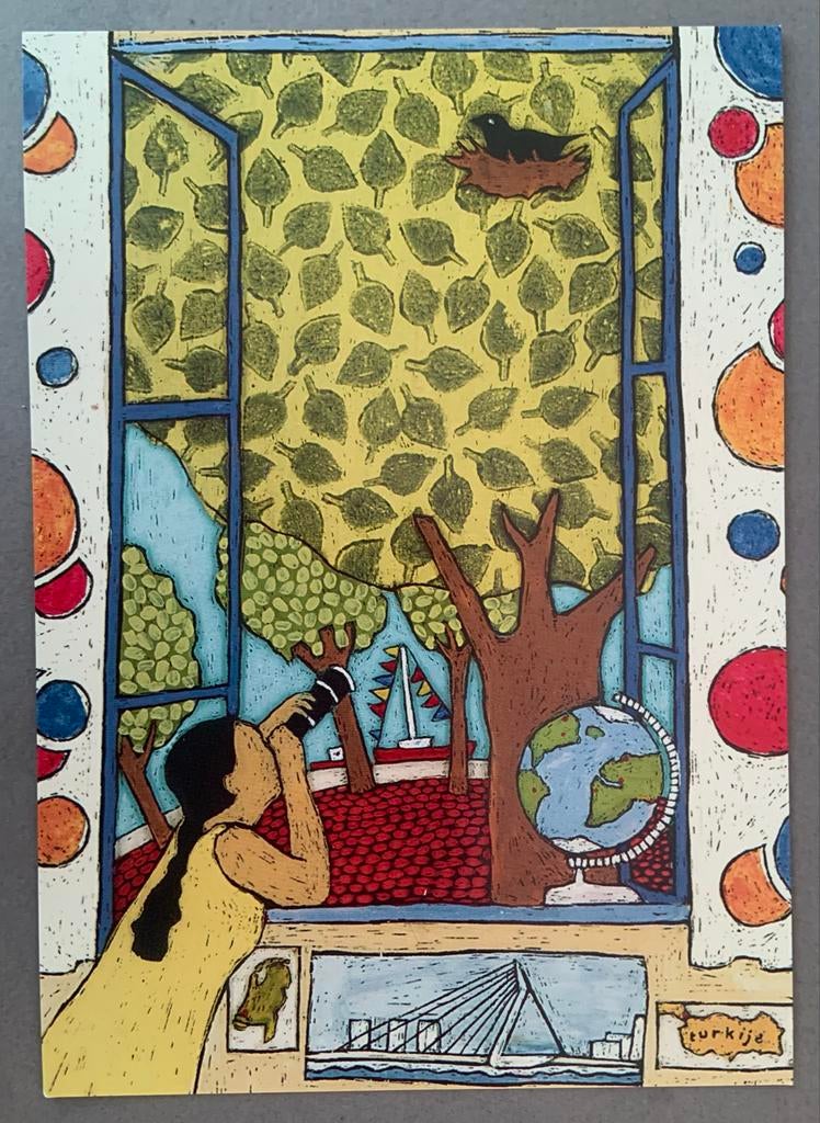 Kaart Wereldmuseum Rotterdam - Hotel Het Reispaleis, Verzamelen, Ophalen of Verzenden, 1980 tot heden, Ongelopen