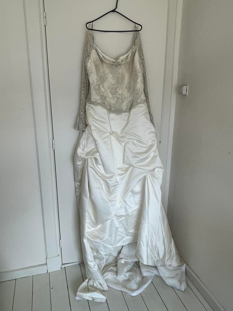 Demetrios bruidsjurk 44, Kleding | Dames, Trouwkleding en Trouwaccessoires, Ophalen of Verzenden, Gedragen, Overige kleuren, Trouwjurk