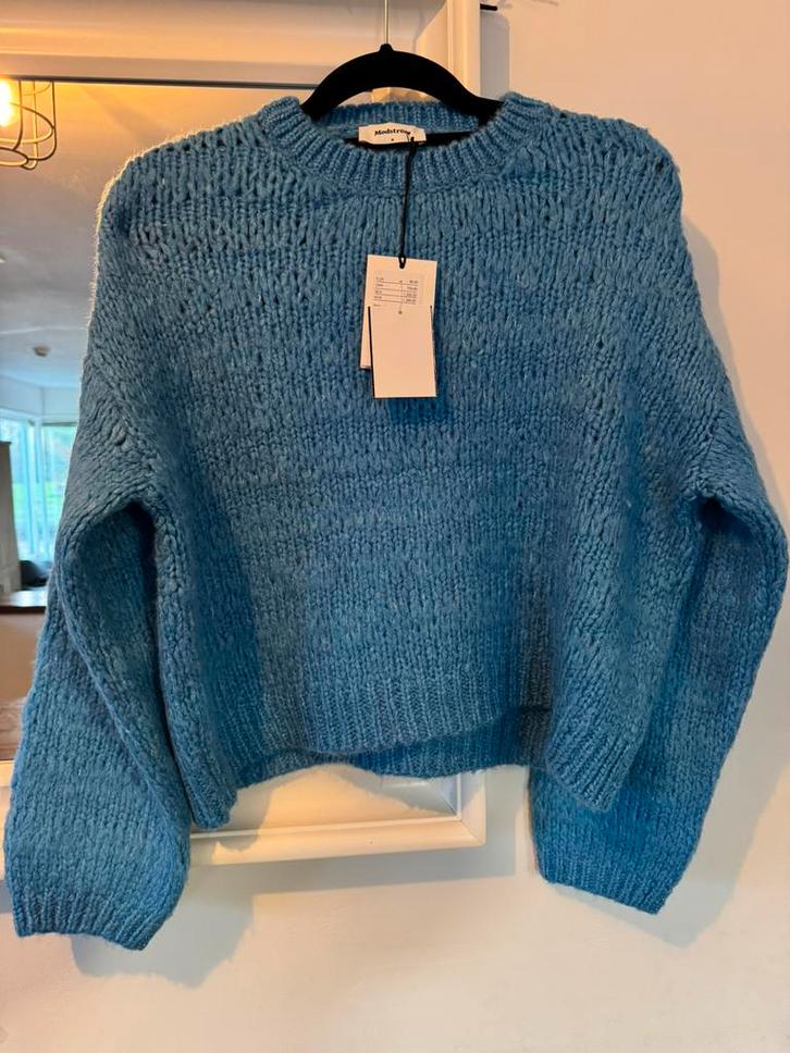 Prachtige warme trui * nieuw * alpaca / wol mix Mödstrom mtM, Kleding | Dames, Truien en Vesten, Nieuw, Maat 38/40 (M), Blauw
