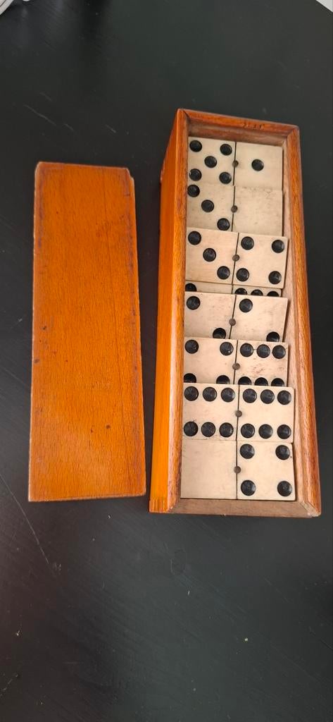 Antiek domino spel / dominospel, Ophalen of Verzenden