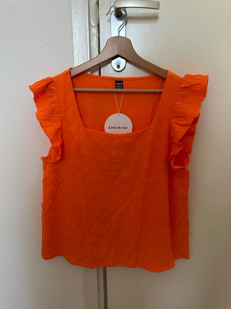 Nieuw Oranje Top Maat M - Perfect voor Koningsdag!, Kleding | Dames, Tops, Maat 38/40 (M), Nieuw, Oranje, Ophalen of Verzenden