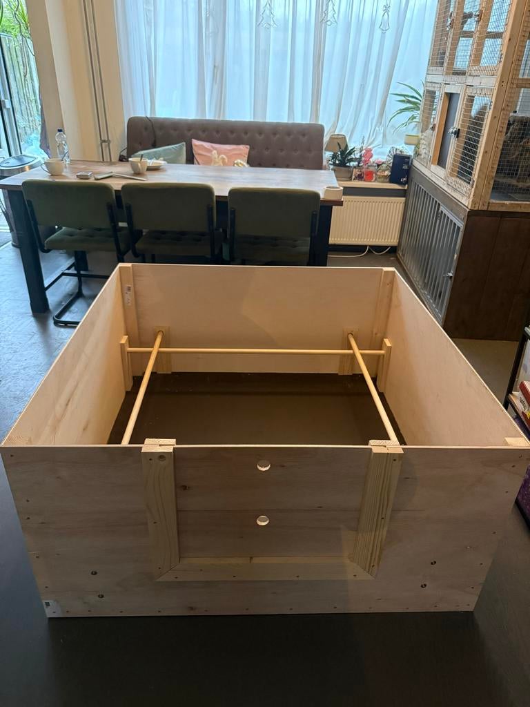 Werpkist hond, Ophalen, Nieuw