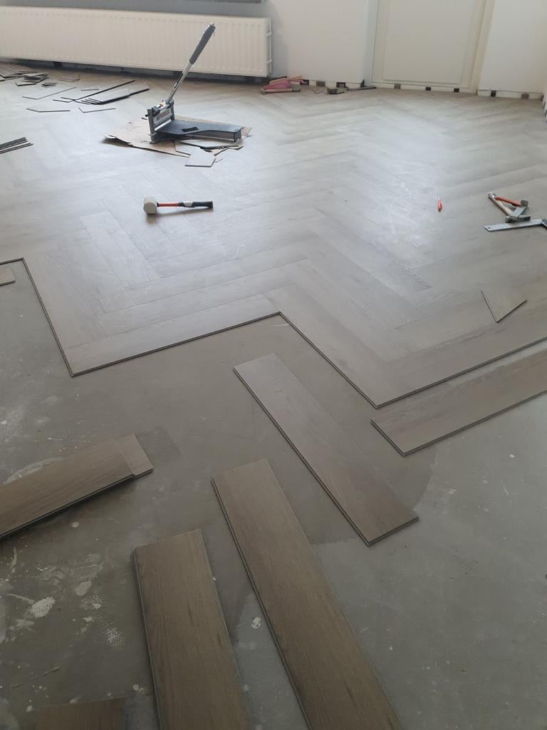 Visgraat pvc/lijm, Huis en Inrichting, Ophalen of Verzenden, Nieuw, 75 m² of meer, Laminaat