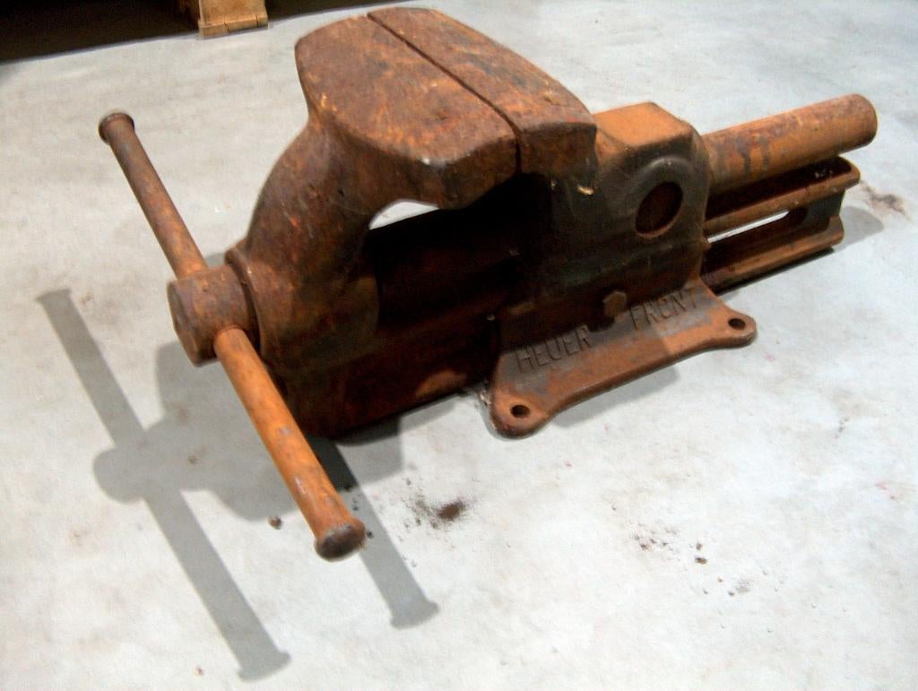 Heuer bankschroef, Ophalen, Gebruikt, Minder dan 70 cm, Bankschroef