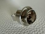H139/Vintage NIELS ERIK from DENMARK Rookkwarts ring 16 1/2, Gebruikt, Verzenden, Kleiner dan 17, X