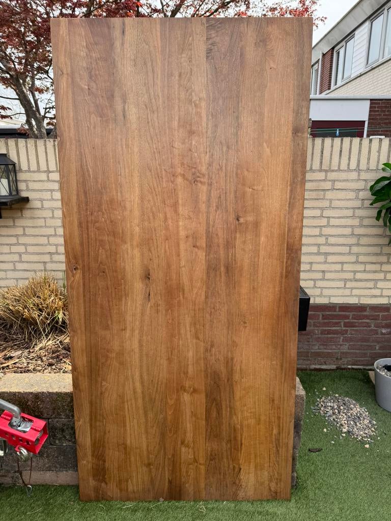Massief hardhout paneel (210 x 100 cm), Doe-het-zelf en Verbouw, Ophalen, Zo goed als nieuw, Hout