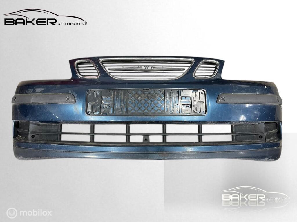 Voorbumper blauw Saab 9-3 Cabrio, Gebruikt, Voor, Ophalen of Verzenden, Saab