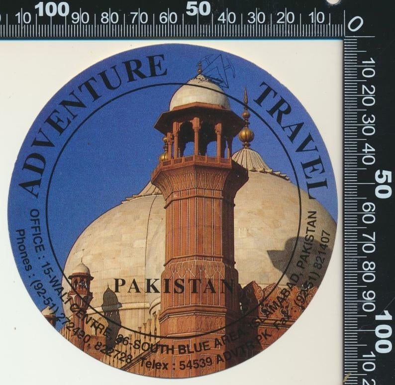 Sticker: Adventure Travel - Pakistan (2), Ophalen of Verzenden, Zo goed als nieuw, Bedrijf of Vereniging