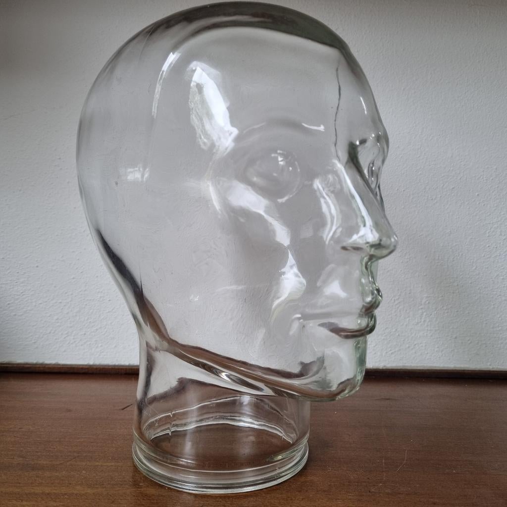 Mannequin etalagehoofd, '50, uniek "mannelijk" exemplaar, Ophalen of Verzenden, Huis en Inrichting