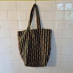 Unieke shopper (tote bag) van vintage stof, Sieraden, Tassen en Uiterlijk, Tassen | Damestassen, Ophalen of Verzenden, Groen, Shopper