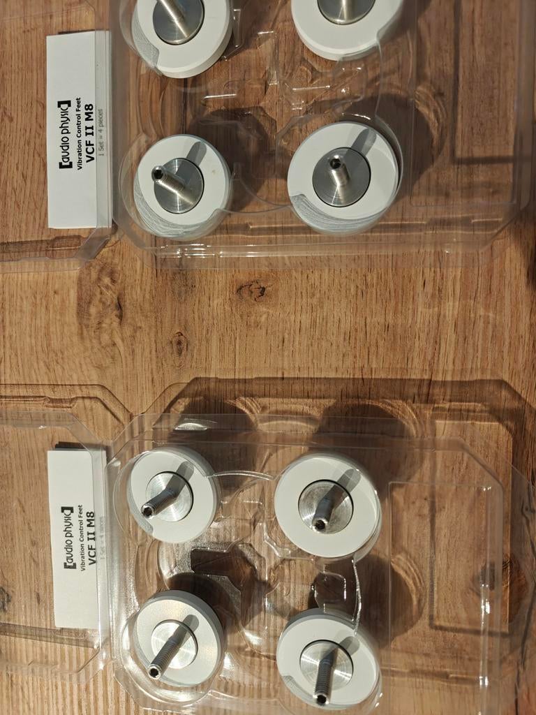 Audio Physic VCF II m8 voetjes luidspreker wit, Ophalen of Verzenden, Gebruikt