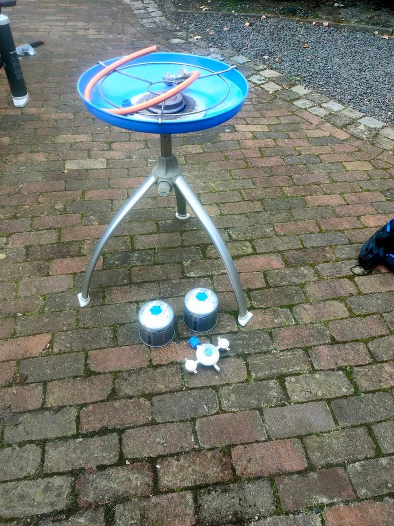 Cadac Safari Chef 2 BBQ met gasflesjes en tas, Ophalen, Gebruikt, Cadac