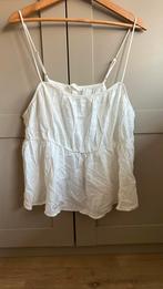 H&M wit peplum top met verstelbare bandjes XXL, Kleding | Dames, Tops, Verzenden, Wit, Maat 46/48 (XL) of groter, Nieuw