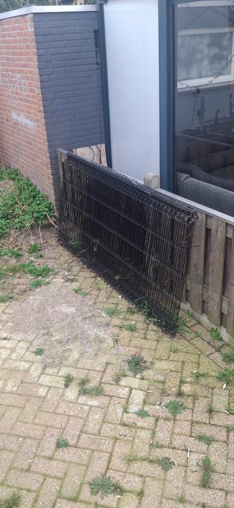 Dubbelstaafmat hekwerk met poortje, Ophalen, Met poort, Gebruikt, Dubbelstaafmat hekwerk