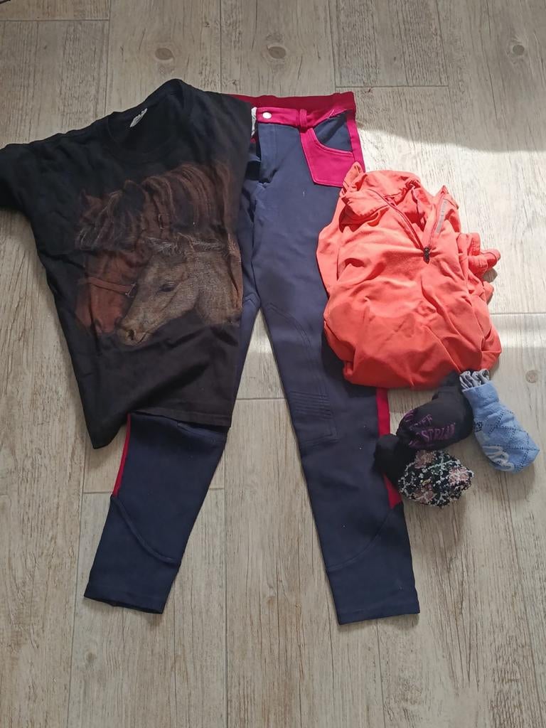 Paardrijkleding, Ophalen