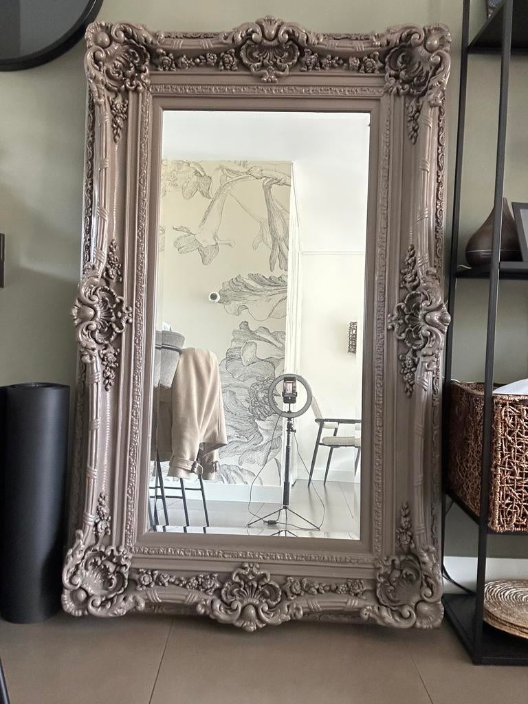 Grote barok spiegel 165x102cm, Huis en Inrichting, Woonaccessoires | Spiegels, Gebruikt, Ophalen of Verzenden, 100 tot 125 cm