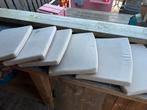 6 kussens voor box tuinstoelen, Ophalen, Gebruikt