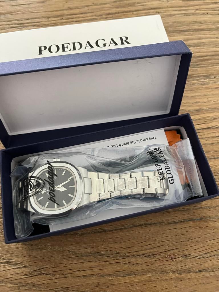Poedagar Heren Horloge - Stijlvol en Modern, Sieraden, Tassen en Uiterlijk, Horloges | Heren, Overige merken, Staal, Polshorloge
