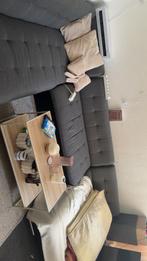 Mooie U-vormige slaapbank met gat, Ophalen, Gebruikt, Tweepersoons, Grijs