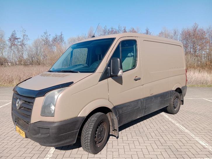 T.K. VW Crafter 2011 diesel APK 10/26 332 dkm tr. haak bruin, Caravans en Kamperen, Campers, Particulier, tot en met 2, Buscamper of Camperbus