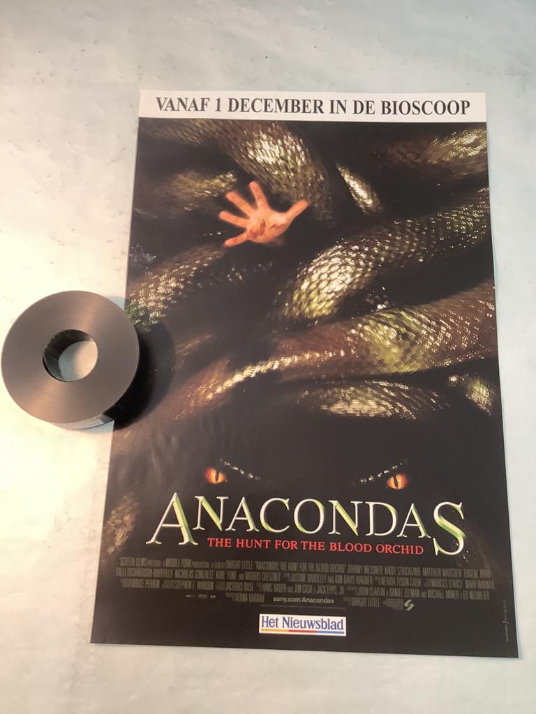 ANACONDA  TRAILER 35 mm + filmposter  33-50 cm, Audio, Tv en Foto, Filmrollen, Ophalen of Verzenden, 35mm film