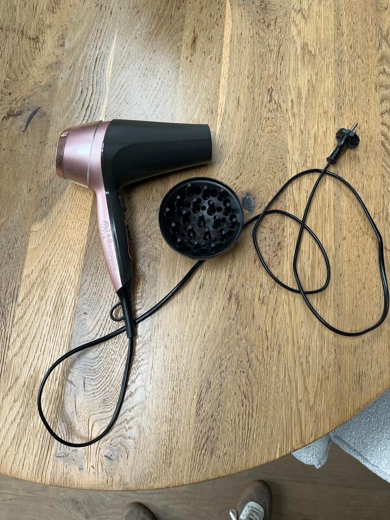Föhn met diffuser - Rosegoud en Zwart, Ophalen, Gebruikt, Haarverzorging