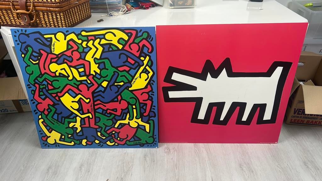Keith Haring schilderijen 78x79, Ophalen