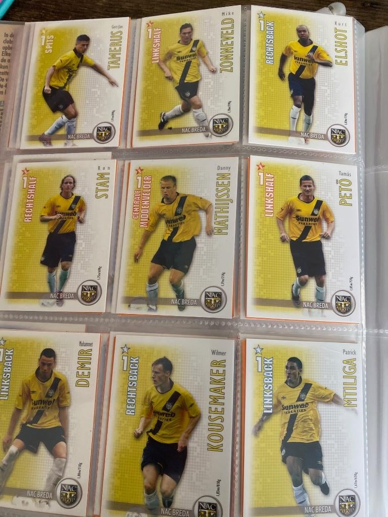18 cards NAC Breda seizoen 2006-2007 met Arne Slot, Ophalen of Verzenden, Zo goed als nieuw, NAC Breda, Poster, Plaatje of Sticker