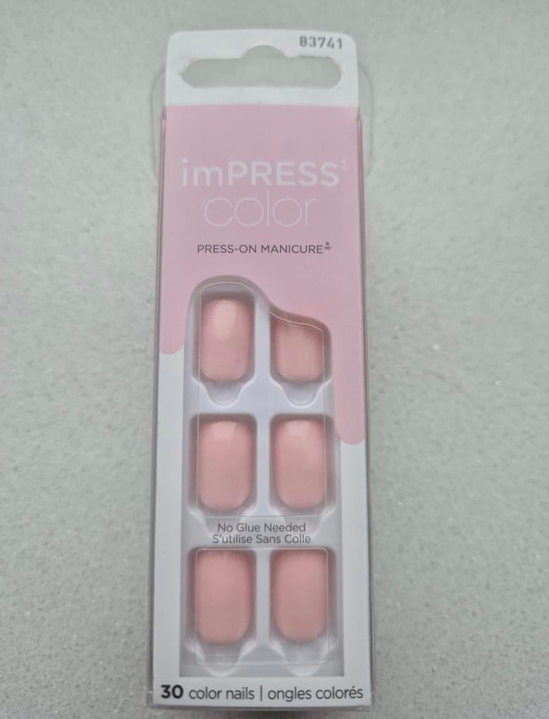 Press on nagels imPress color nr 002, Ophalen, Nieuw, Roze, Handen en Nagels