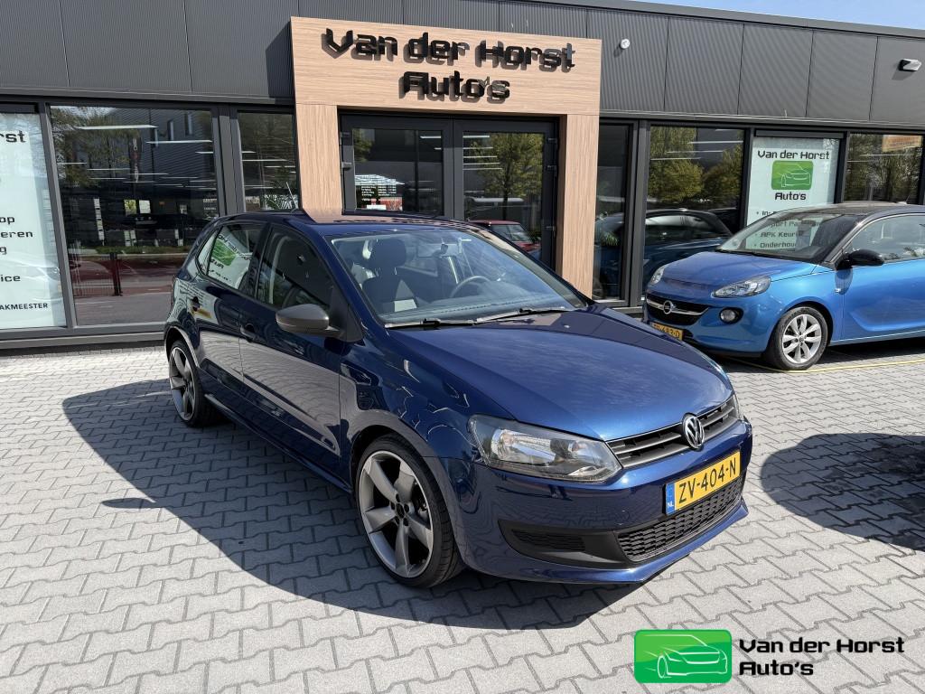 Volkswagen Polo 1.2-12V Trendline (bj 2010), Auto's, Voorwielaandrijving, Euro 5, 967 kg, Blauw