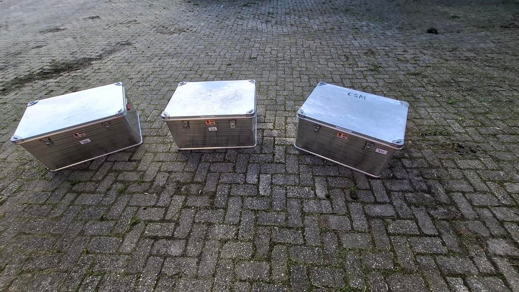 3x Aluminium transport kist - Jumbo 157L, Ophalen, Zo goed als nieuw, Minder dan 50 watt, Overige typen