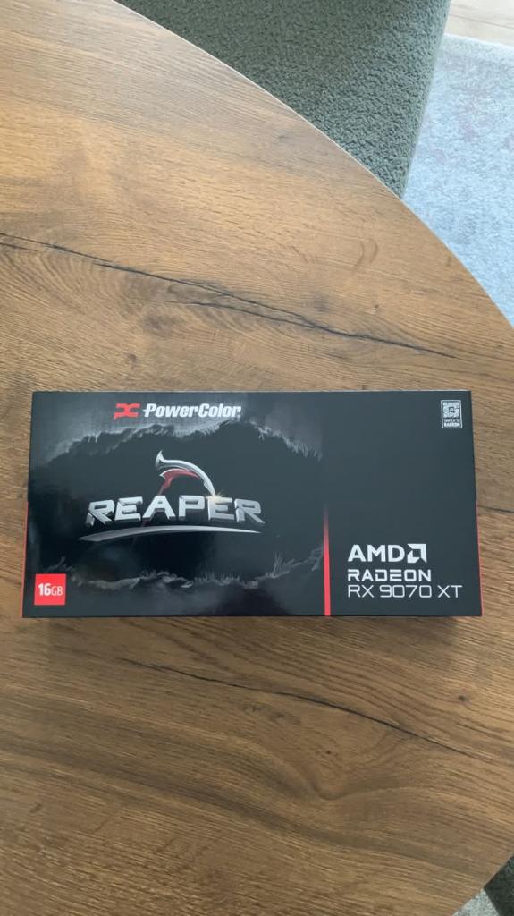 *NIEUW* AMD Radeon RX 9070 XT PowerColor Reaper videokaart, AMD, GDDR6, PCI-Express 4, Nieuw