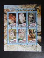 Postzegel Vogel: Vel 2 met 6 versch. Uilen uit Djibouti, Ophalen of Verzenden, Gestempeld, Dier of Natuur