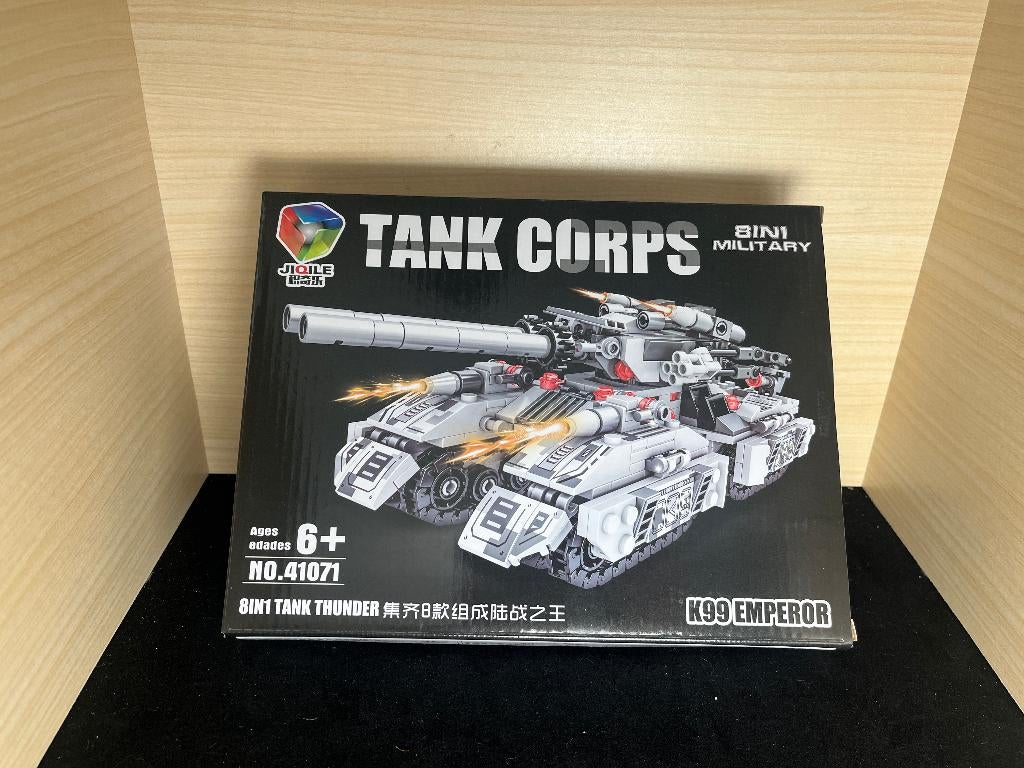 Grijze tank bouwpakket, compatible met LEGO. Nieuw in doos., Ophalen of Verzenden, Nieuw, Overige merken